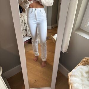 White High Waist Zara Jeans